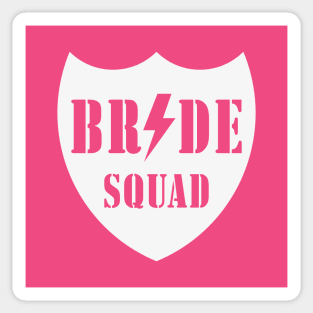 Bride Squad (Team Bride / Hen Night / Bachelorette Party / White) Sticker